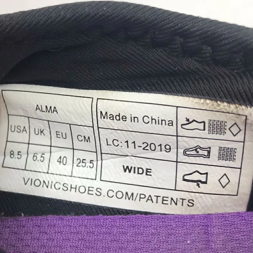 Vionic Purple BrIsk ALMA Support Comfort Sneakers
